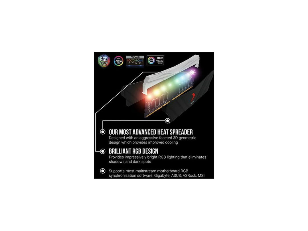 PNY XLR8 Gaming EPIC-X RGB 32GB RAM Graphics Card  PNY XLR8 Gaming EPIC-X RGB 32GB RAM Graphics Card